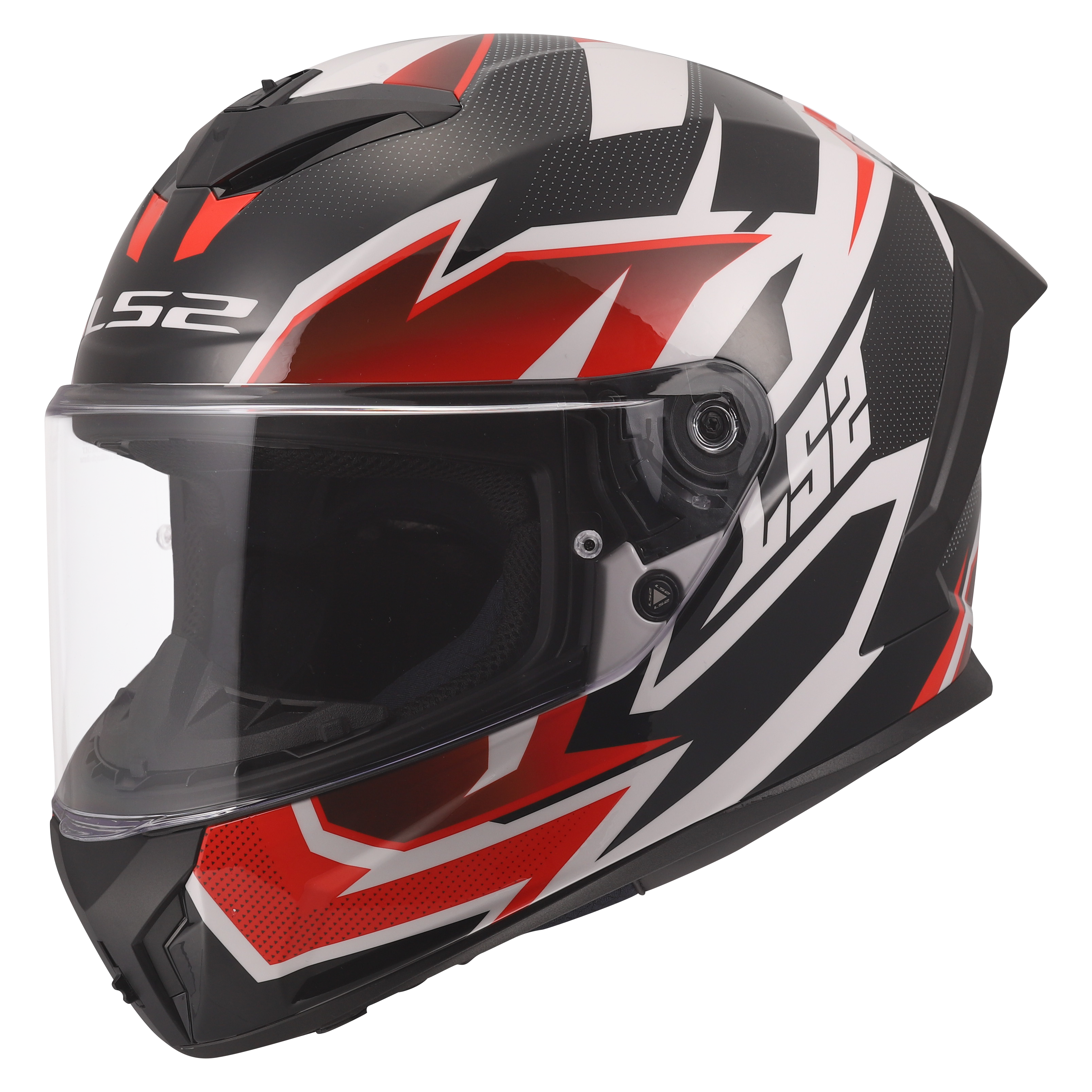 LS2 FF820 RAPID III XTREM WHITE BLACK RED 168201102 (1